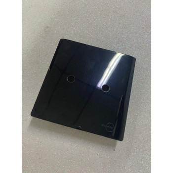 Placa Furo Duplo 4x4 - Novara Preto Brilhante 